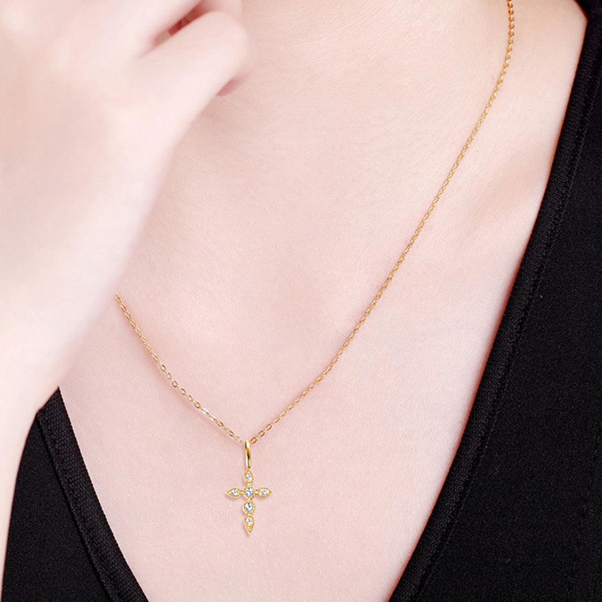 Be Still Cross Necklace