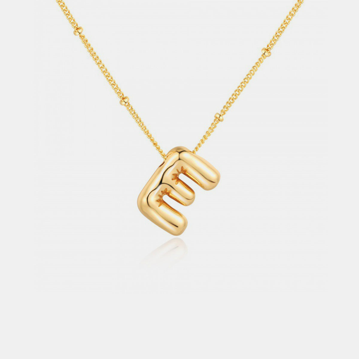 Initial Gold Charm Necklace (A-J)