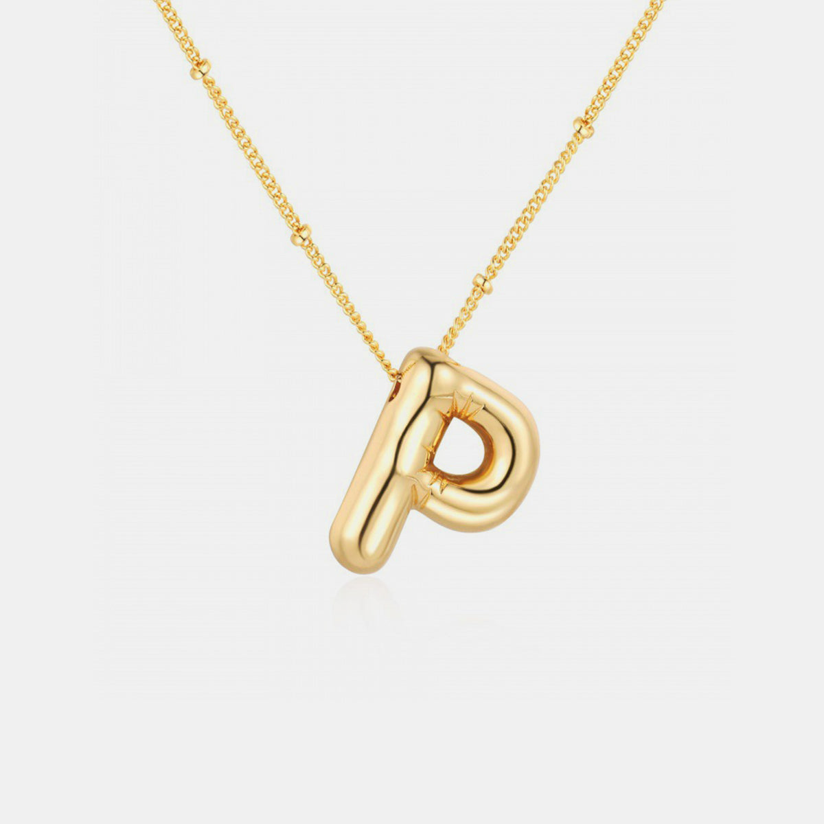 Initial Gold Charm Necklace (K-S)