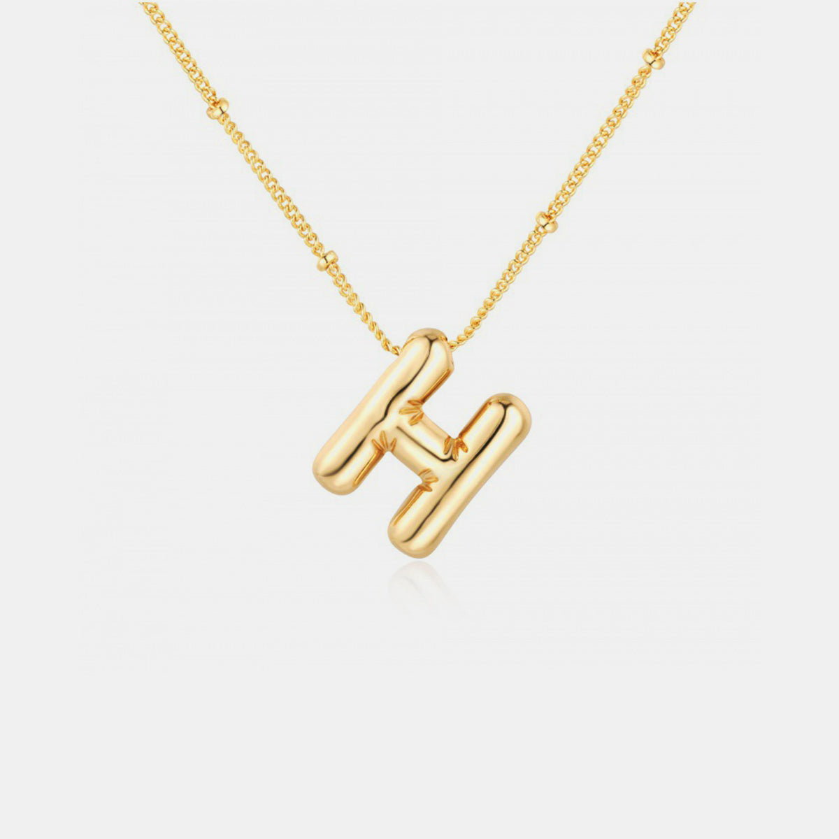 Initial Gold Charm Necklace (A-J)