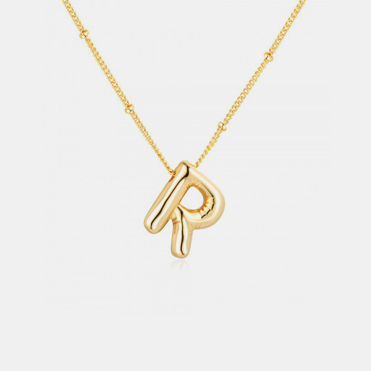 Initial Gold Charm Necklace (K-S)