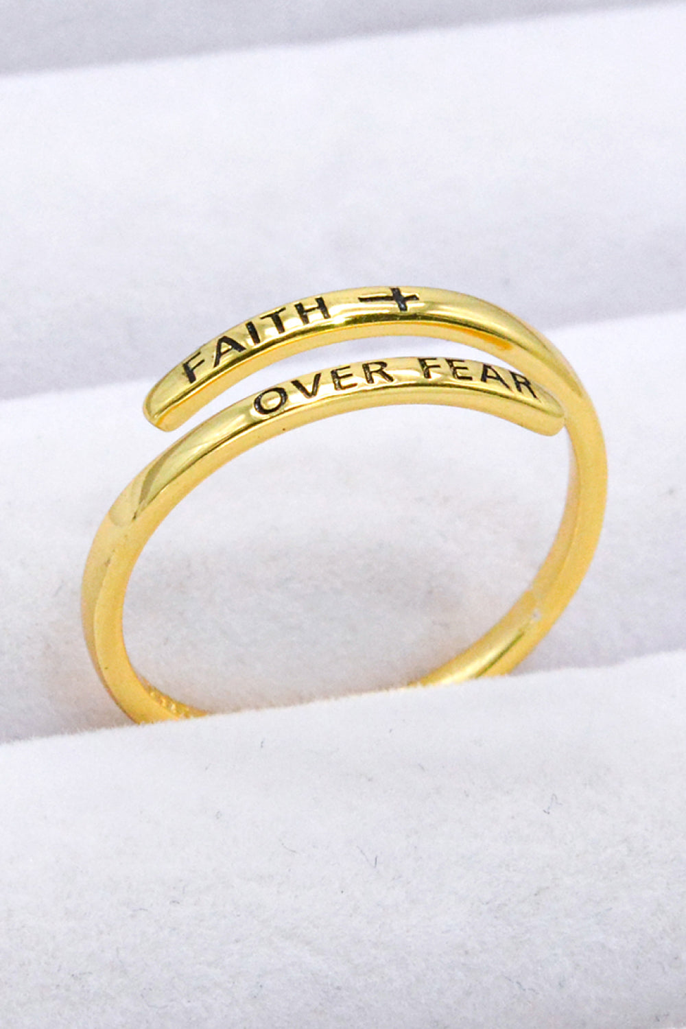 Faith Over Fear Ring