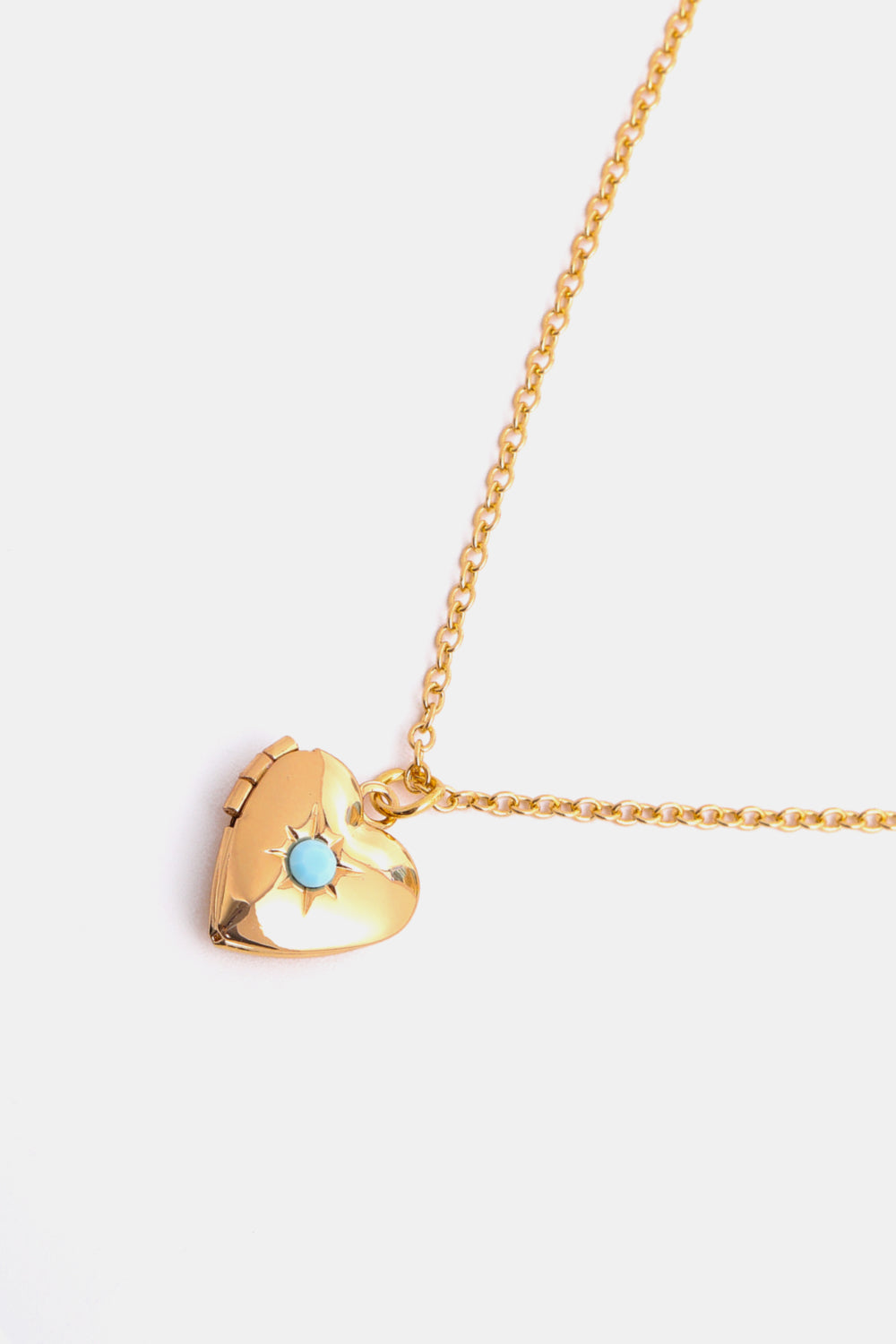 Heart of Gold Locket Necklace