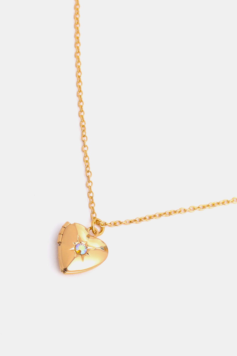 Heart of Gold Locket Necklace