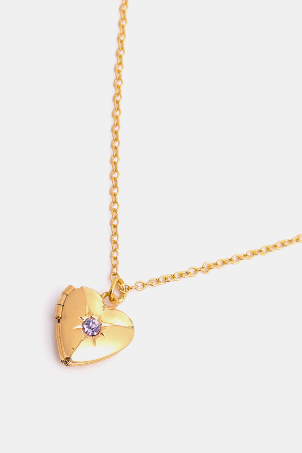 Heart of Gold Locket Necklace