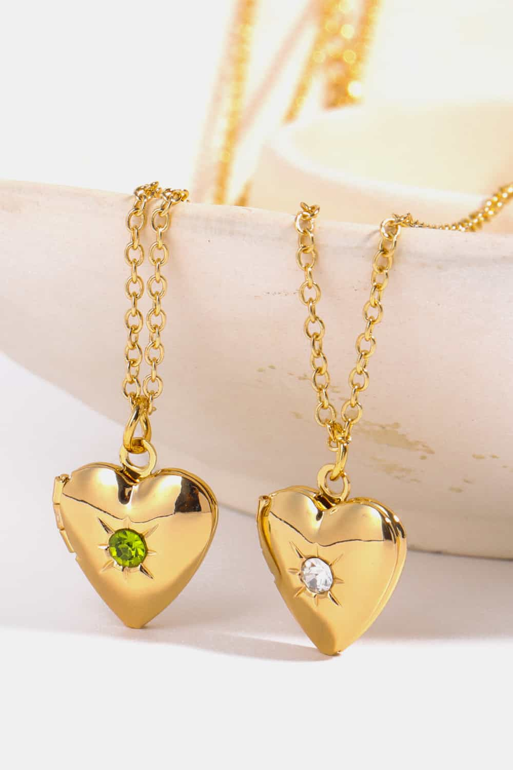 Heart of Gold Locket Necklace