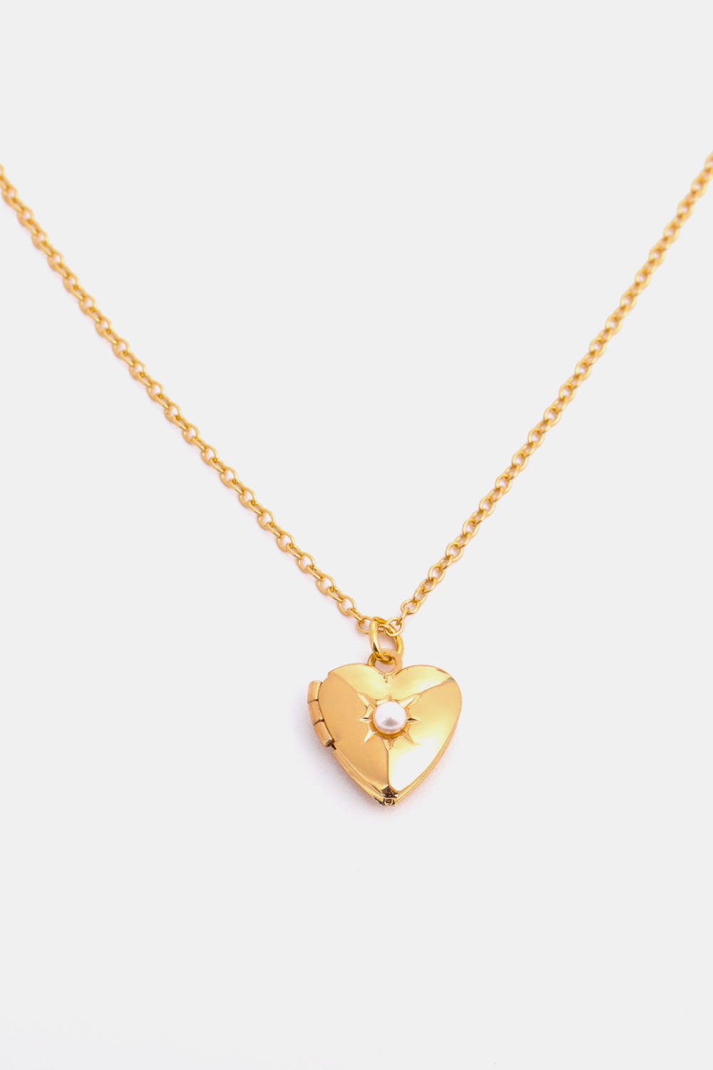 Heart of Gold Locket Necklace