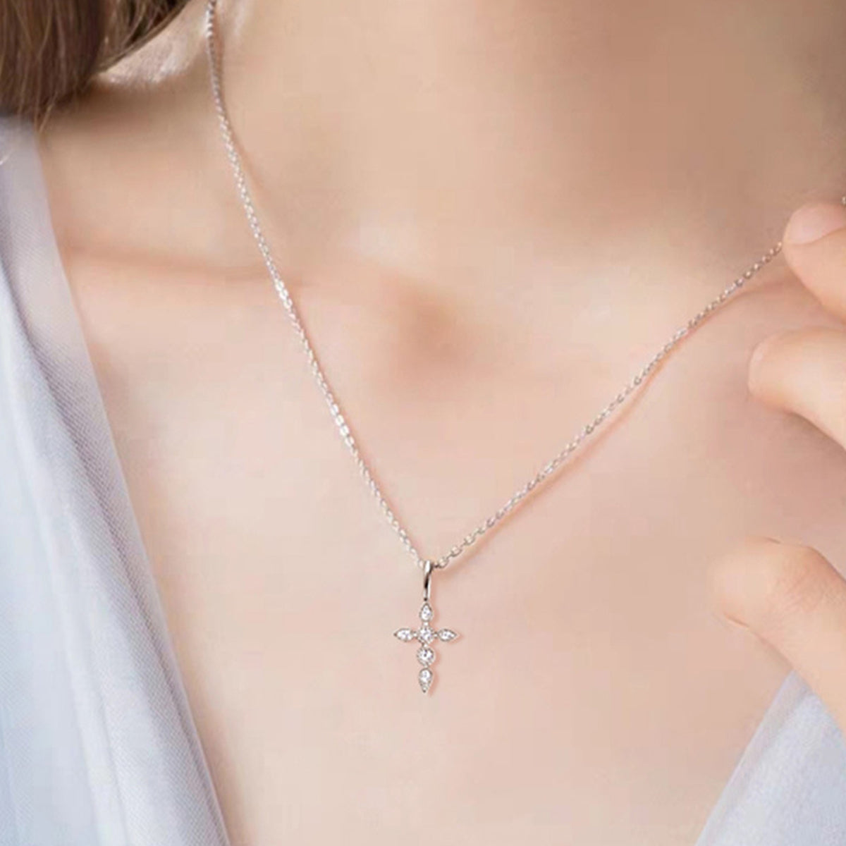 Be Still Cross Necklace