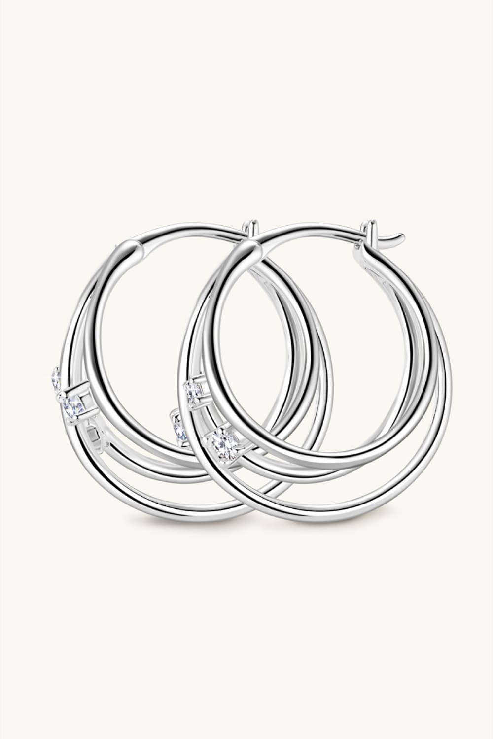 Threesome Hoop Earrings