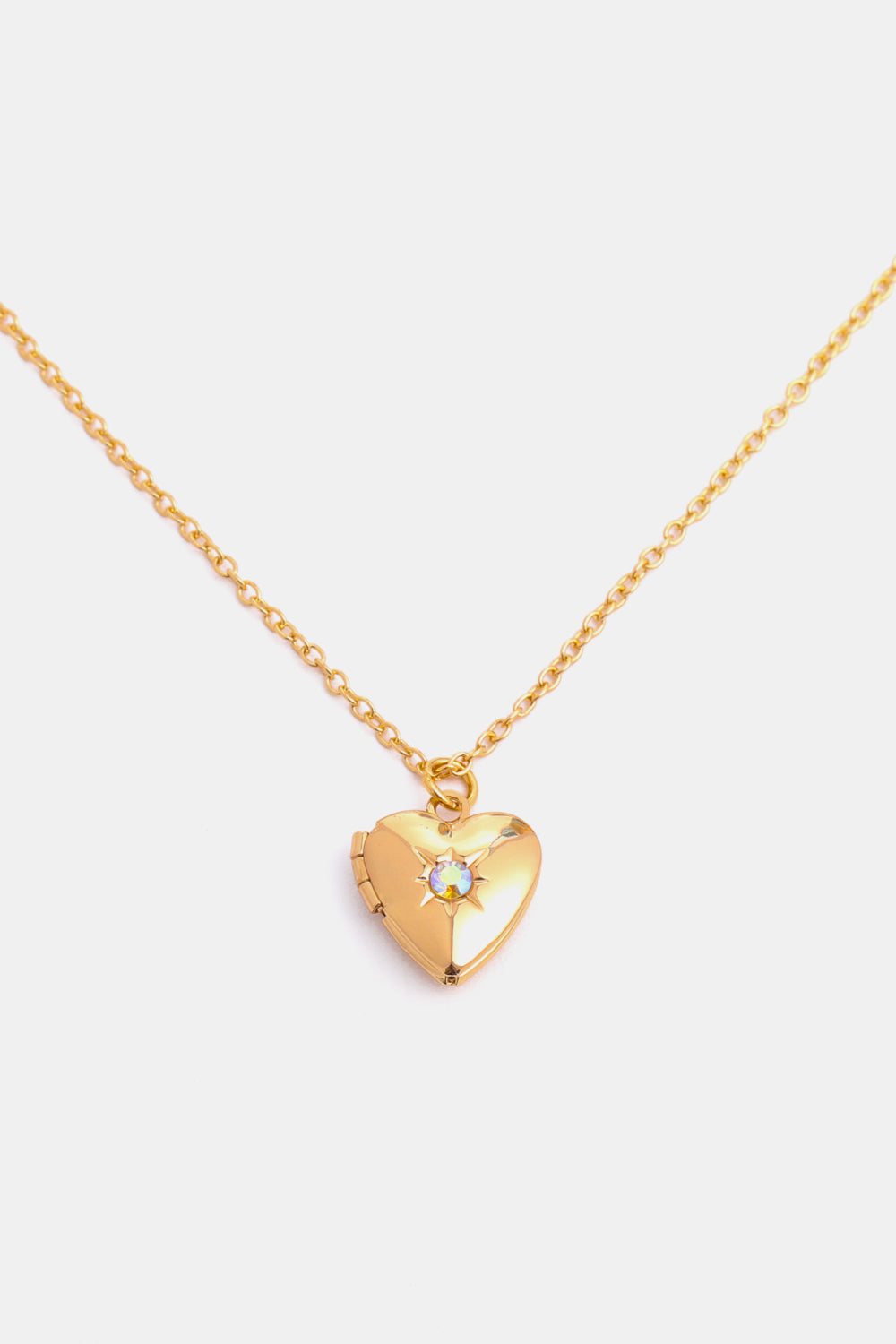 Heart of Gold Locket Necklace