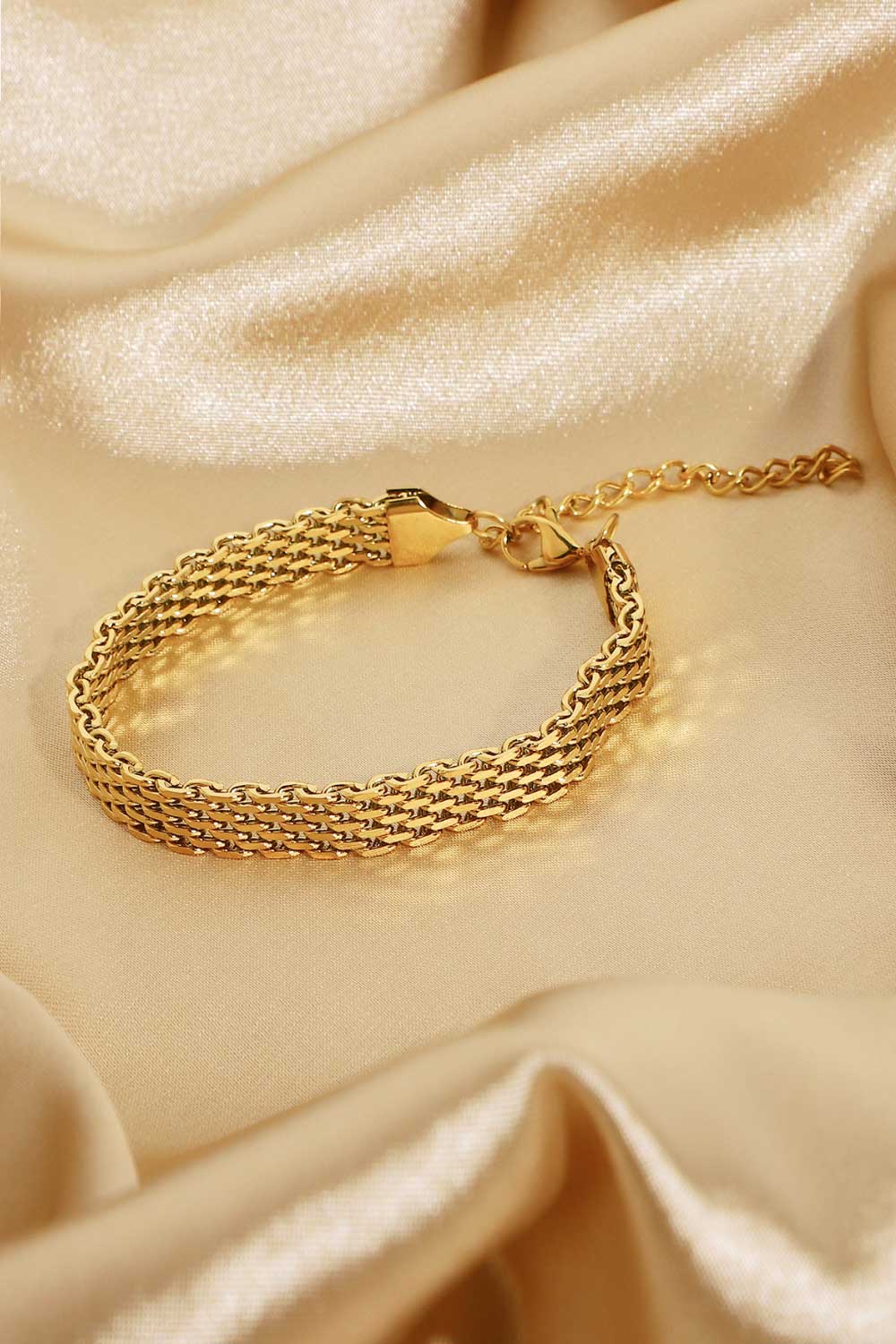 She Thick Gold Chain Bracelet