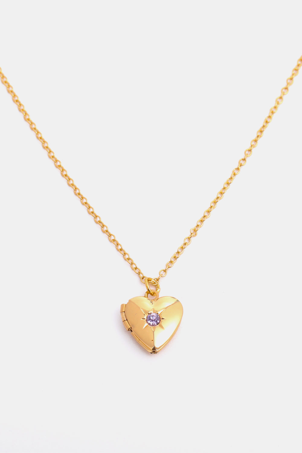 Heart of Gold Locket Necklace