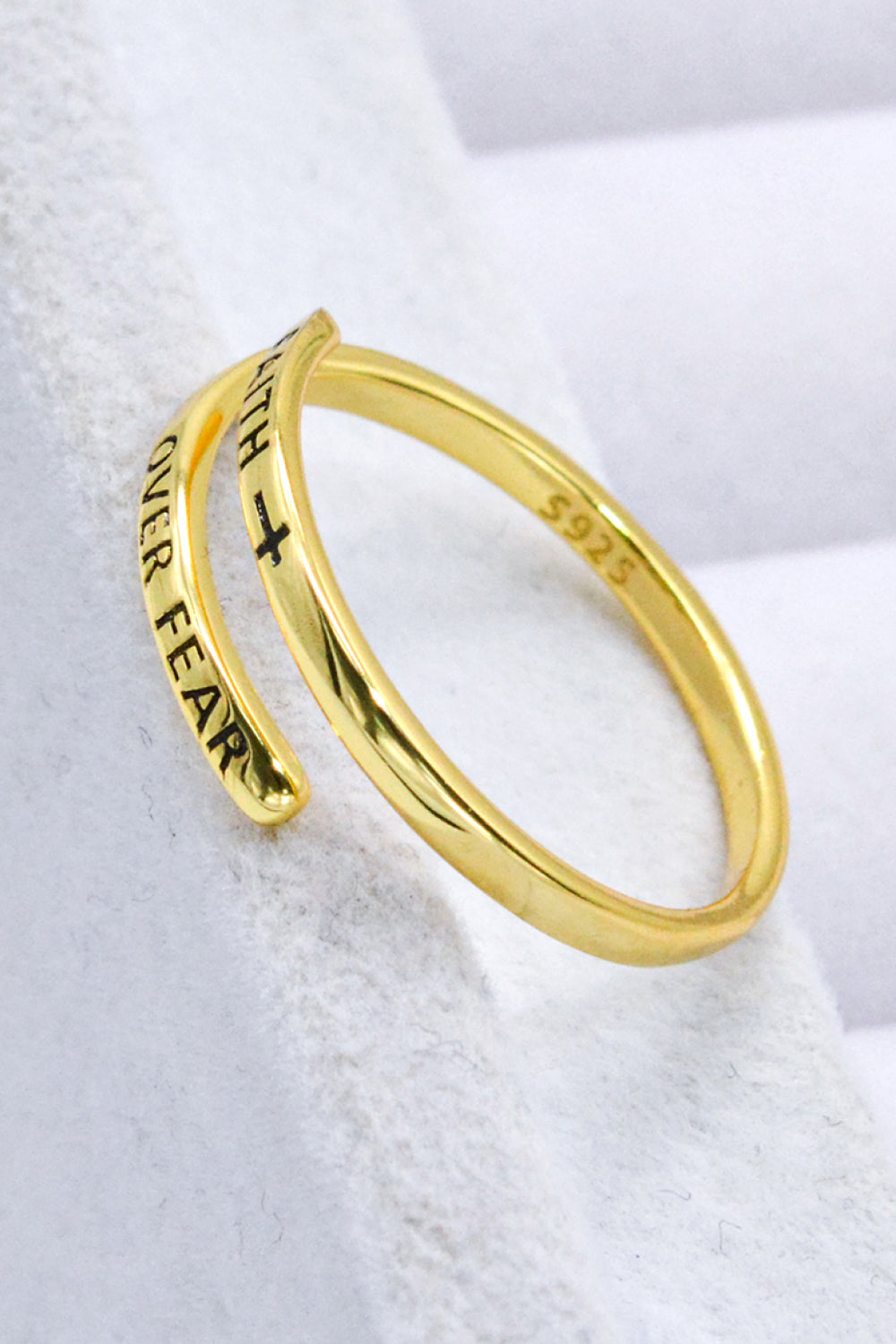 Faith Over Fear Ring