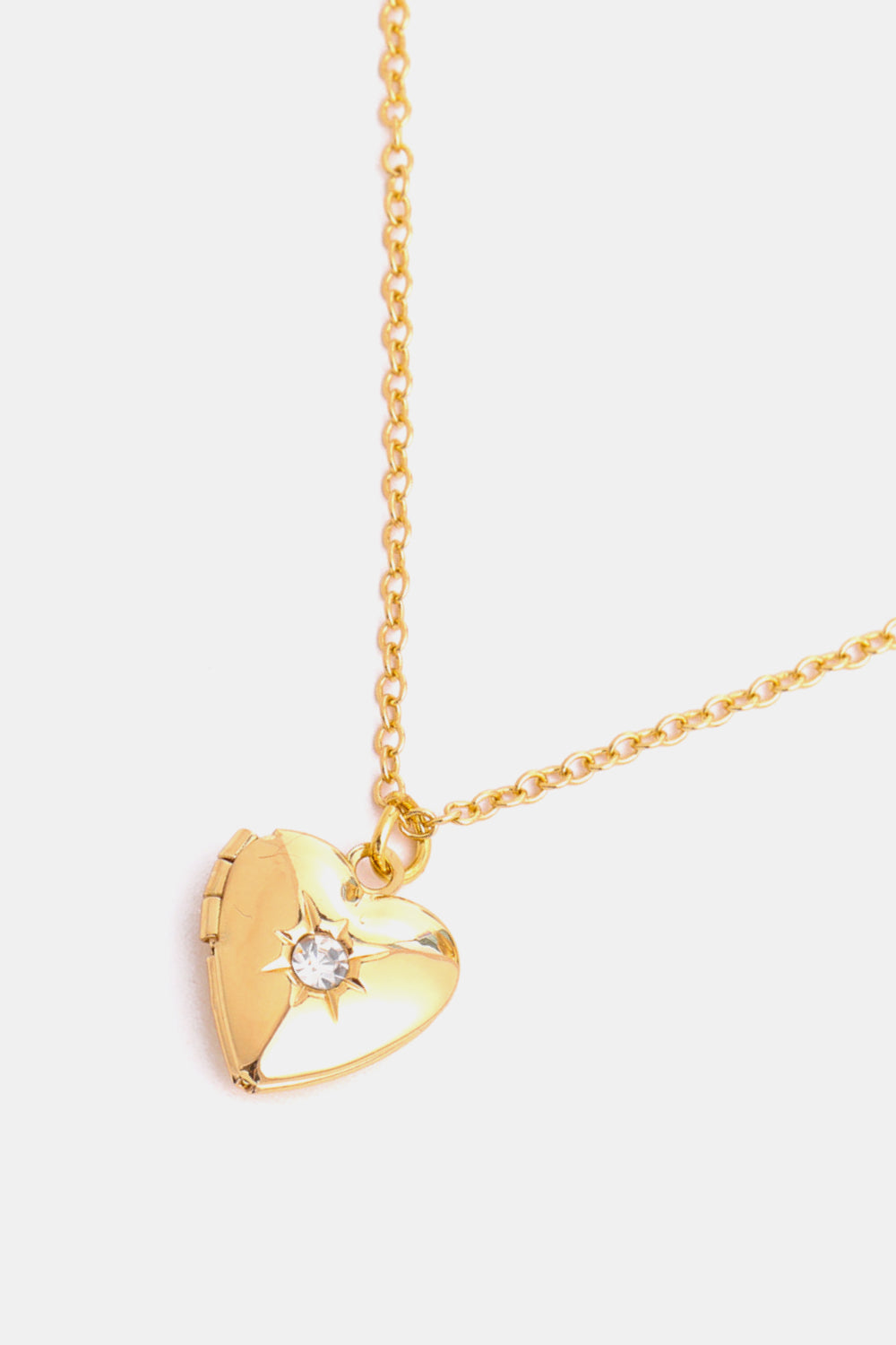 Heart of Gold Locket Necklace