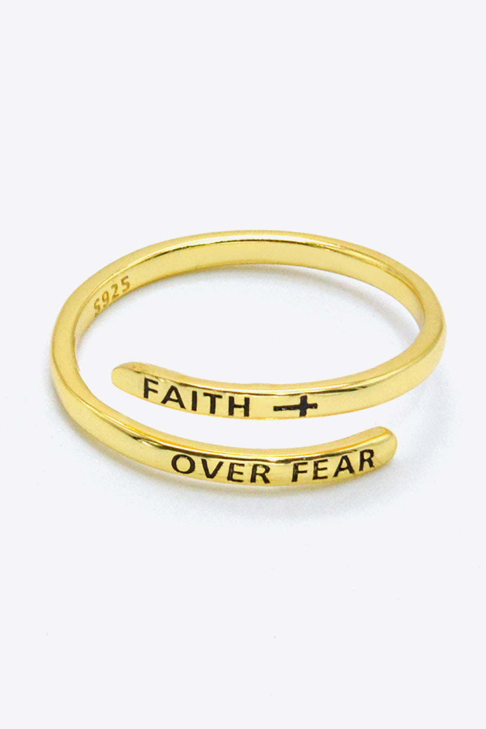 Faith Over Fear Ring