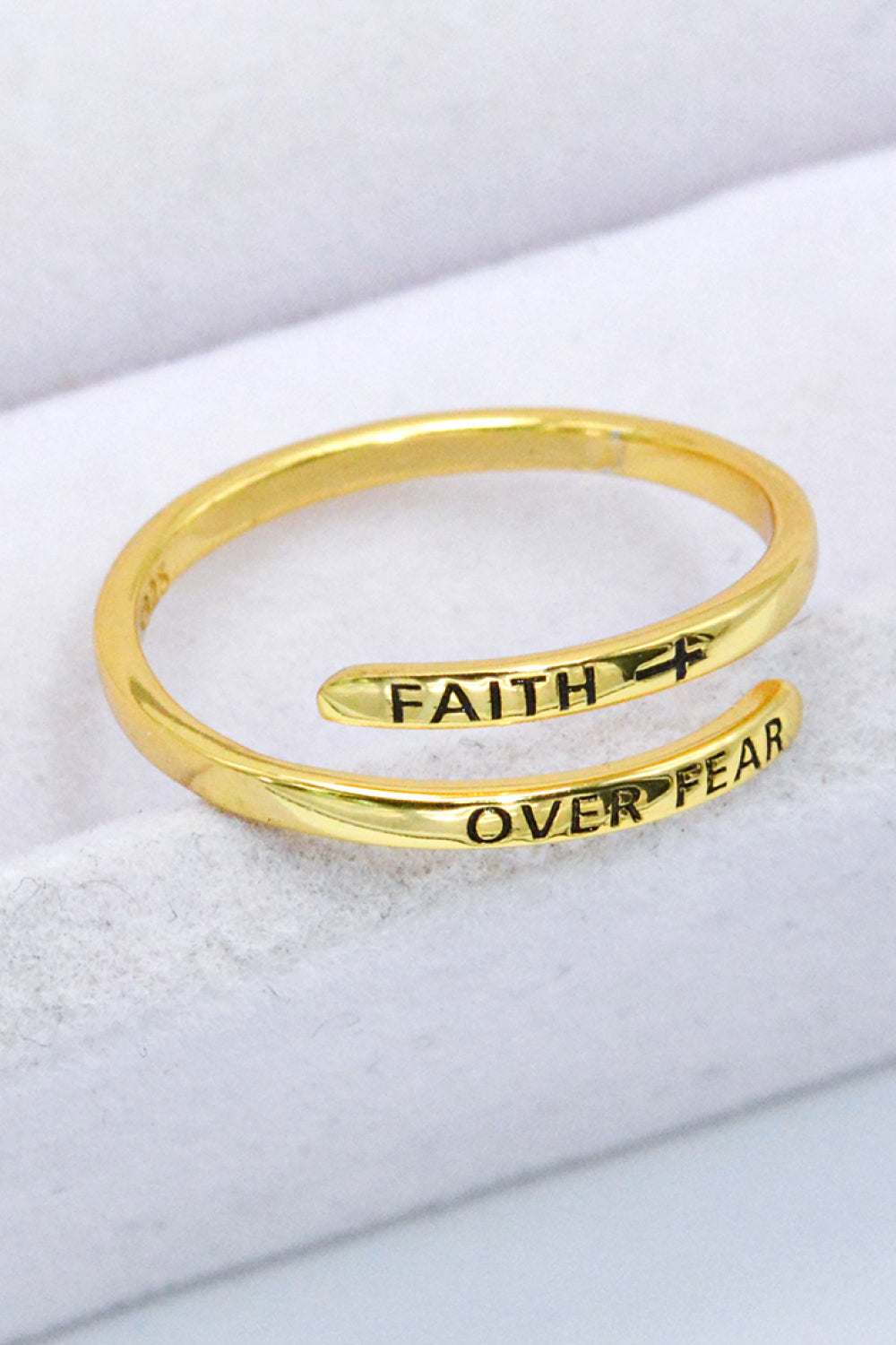 Faith Over Fear Ring