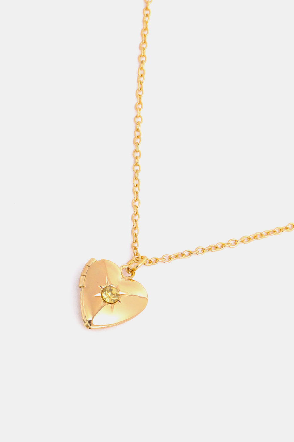 Heart of Gold Locket Necklace