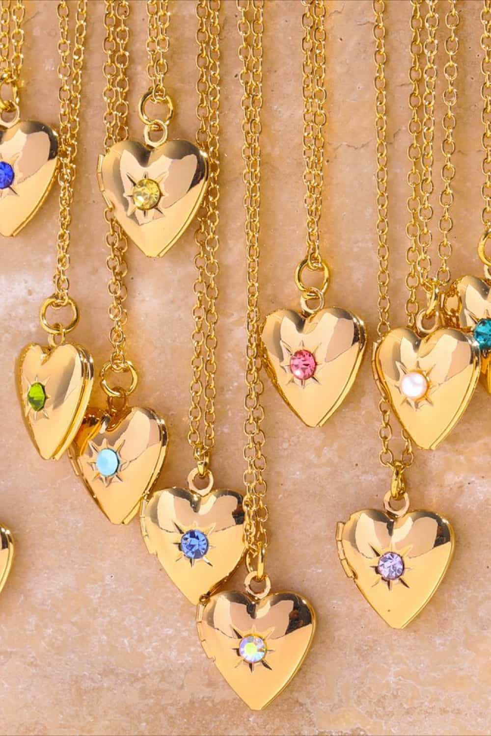 Heart of Gold Locket Necklace