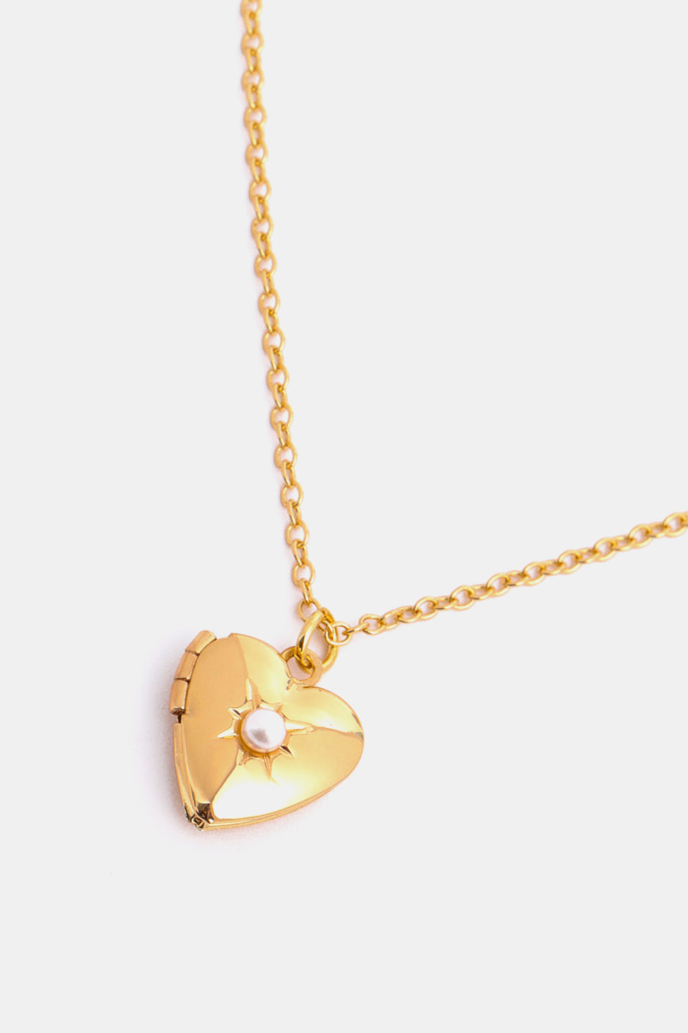 Heart of Gold Locket Necklace