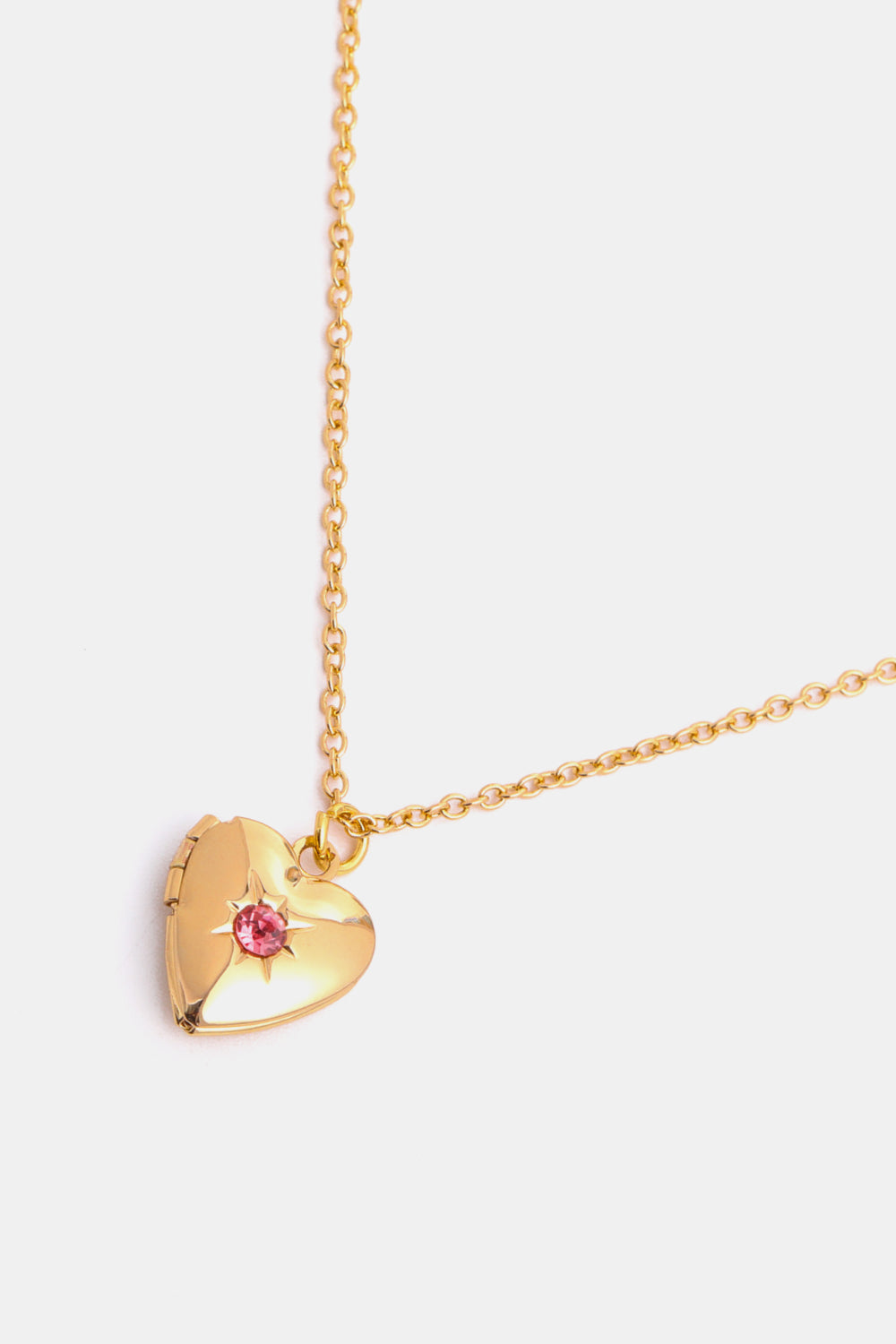 Heart of Gold Locket Necklace