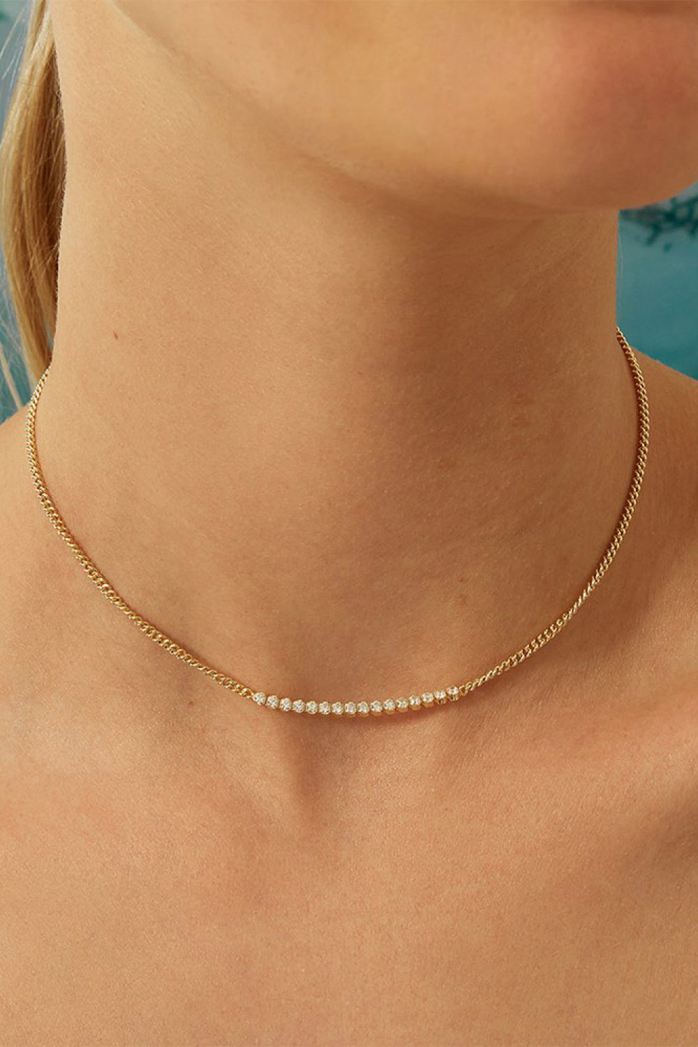 Dainty Rhinestone Choker