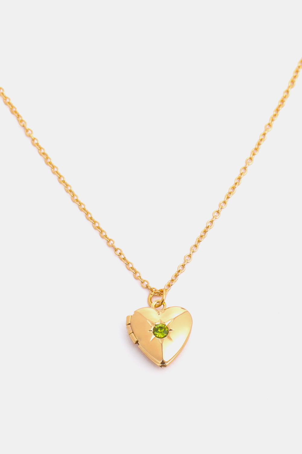 Heart of Gold Locket Necklace