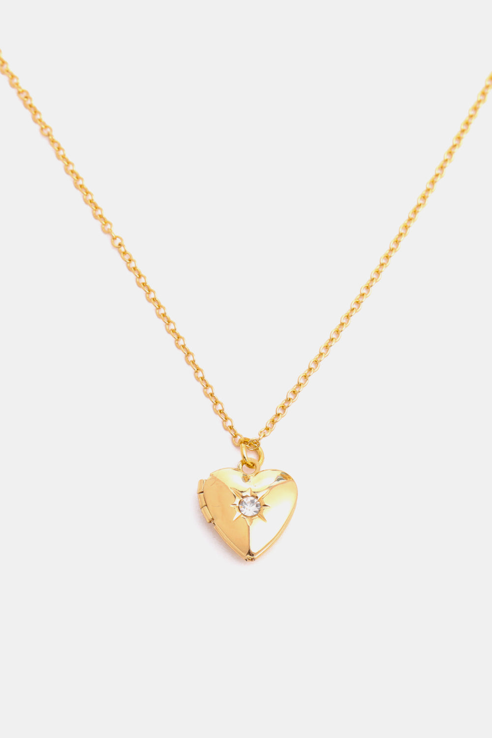 Heart of Gold Locket Necklace