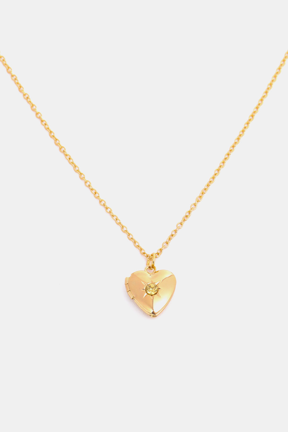 Heart of Gold Locket Necklace